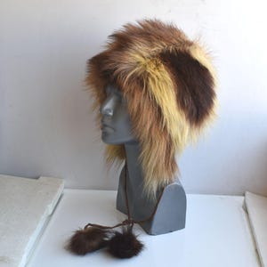Fur Trapper Hat Pom Poms - Etsy display picture 2