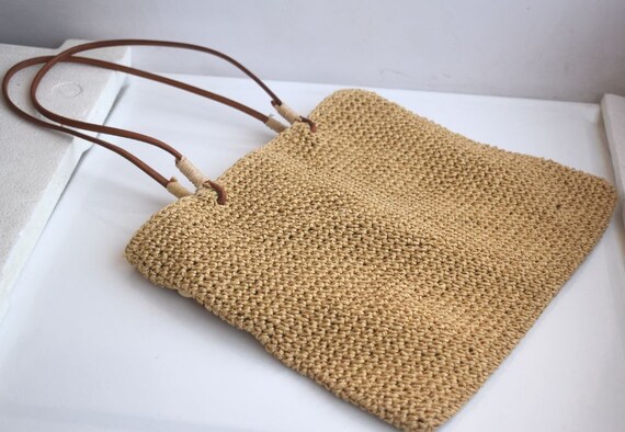 New Style Straw Woven Bag Shoulder Messenger Bag Saddle Bag Raffia