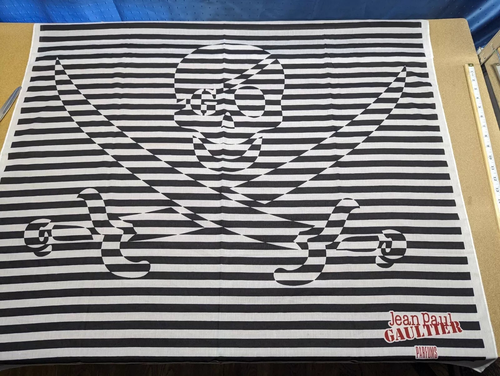 〈ヴィンテージ〉　ジャンポール　ゴルチエ　スカーフ Vintage Jean Paul Gaultier Silk Scarf, Gaultier Homme Scarf