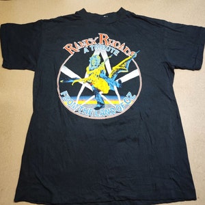 Vintage Ozzy Osbourne 1987 T Shirt Size M Randy Rhoads A Tribute Original Promo