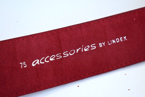 Vintage LINDEX Ladies Faux Leather with Brocade W… - image 3