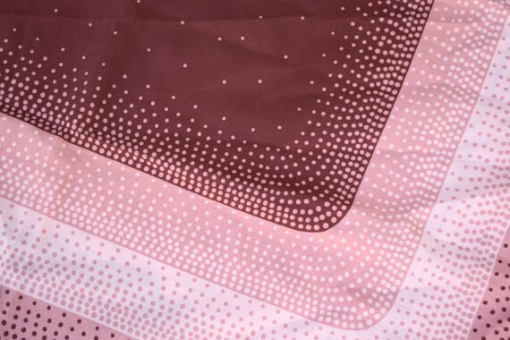 Foulard Vintage En Soie 100% - Marque Monique Valery - Modèle Géométrique Gris Et Noir - Foulard Carré Ou Bandana Pour Femme