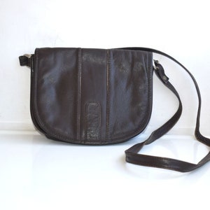 Bolso de hombro de cuero genuino marrón oscuro Vintage todos los días bolso de mano bolso Retro mensajero MCM moda francés europeo minimalista bolsa