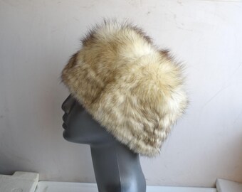 Vintage Lamb Fur Cossack Style Russian Winter Hat Made in Italy Vintage Echt Toscana Lamm Winter Hat White Real Sheepskin  main image 3
