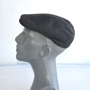 Gorra plana vintage B.D.P. Italia talla 56 para hombre, gorra de panadero, gorro de vendedor de periódicos, gorro de lana para hombre, unisex, marinero, moda europea italiana