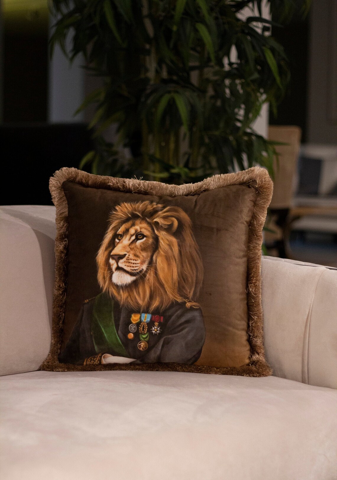 Lion King Pillow cushion cover artdeco pillow decorative Etsy