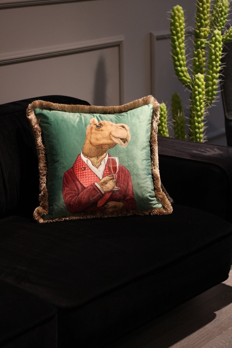 artdeco pillow decorative sofa pillow case home gift animal pattern pillow case Camel Pillow cushion cover