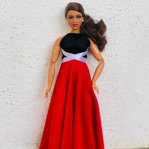Curvy Barbie Doll Christmas Clothing Etsy