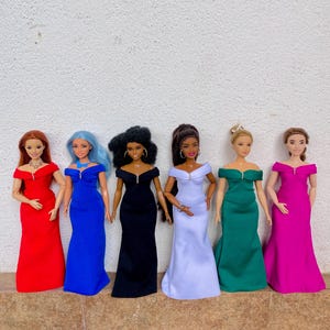Clothes for Curvy Dolls / Curvy Doll clothes / Clothes for Fashion Dolls / Dolls Clothes / Handmade Doll Clothes