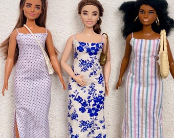 Summer Slip Dress for Curvy 11.5-inch Fashion Dolls