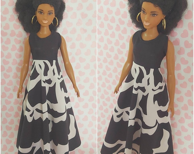 Barbie Dress / Curvy Barbie / Curvy Barbie Clothes / Barbie Clothes / Barbie Doll Clothes