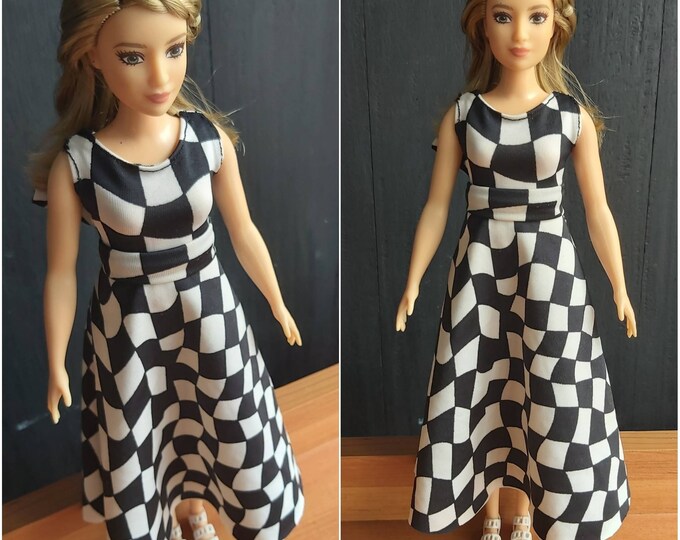 Barbie Dress/ Curvy Barbie / Curvy Barbie Clothes / Barbie Clothes / Barbie Doll Clothes / Dolls