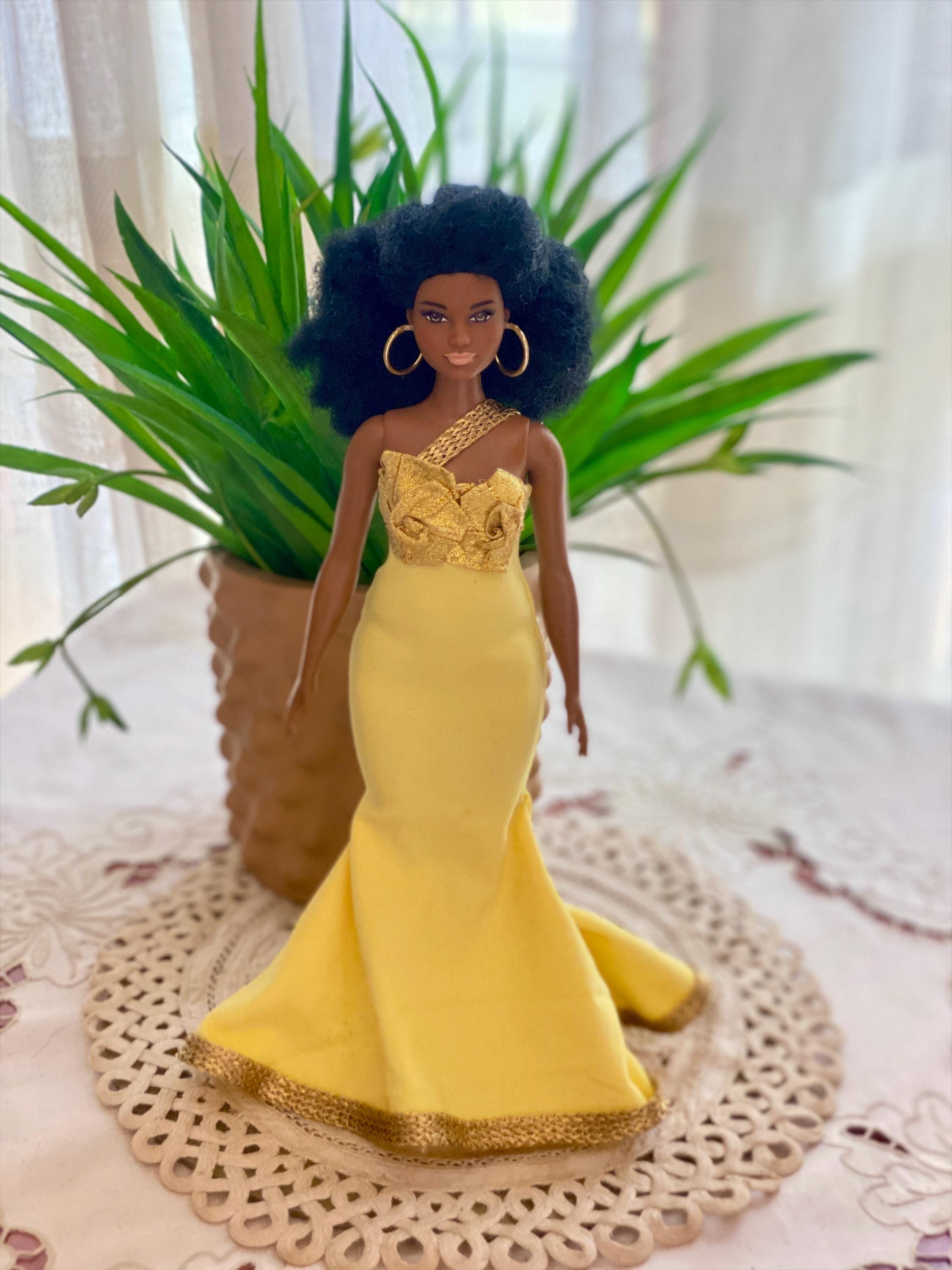 Barbie Doll Gold Evening Gold - Etsy