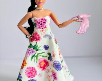 Floral Dress for 1/6 Scale Fashion Dolls