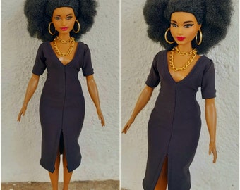 Clothes for Curvy Dolls / Curvy Doll clothes / Clothes for Fashion Dolls / Dolls Clothes / Handmade Doll Clothes