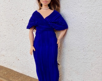 Evening Wear for Doll, Curvy Doll Fashion, Curvy Fashion Doll, Clothes for Fashion Dolls, Doll Clothes, Doll Dresses, Wedding Dress for Doll