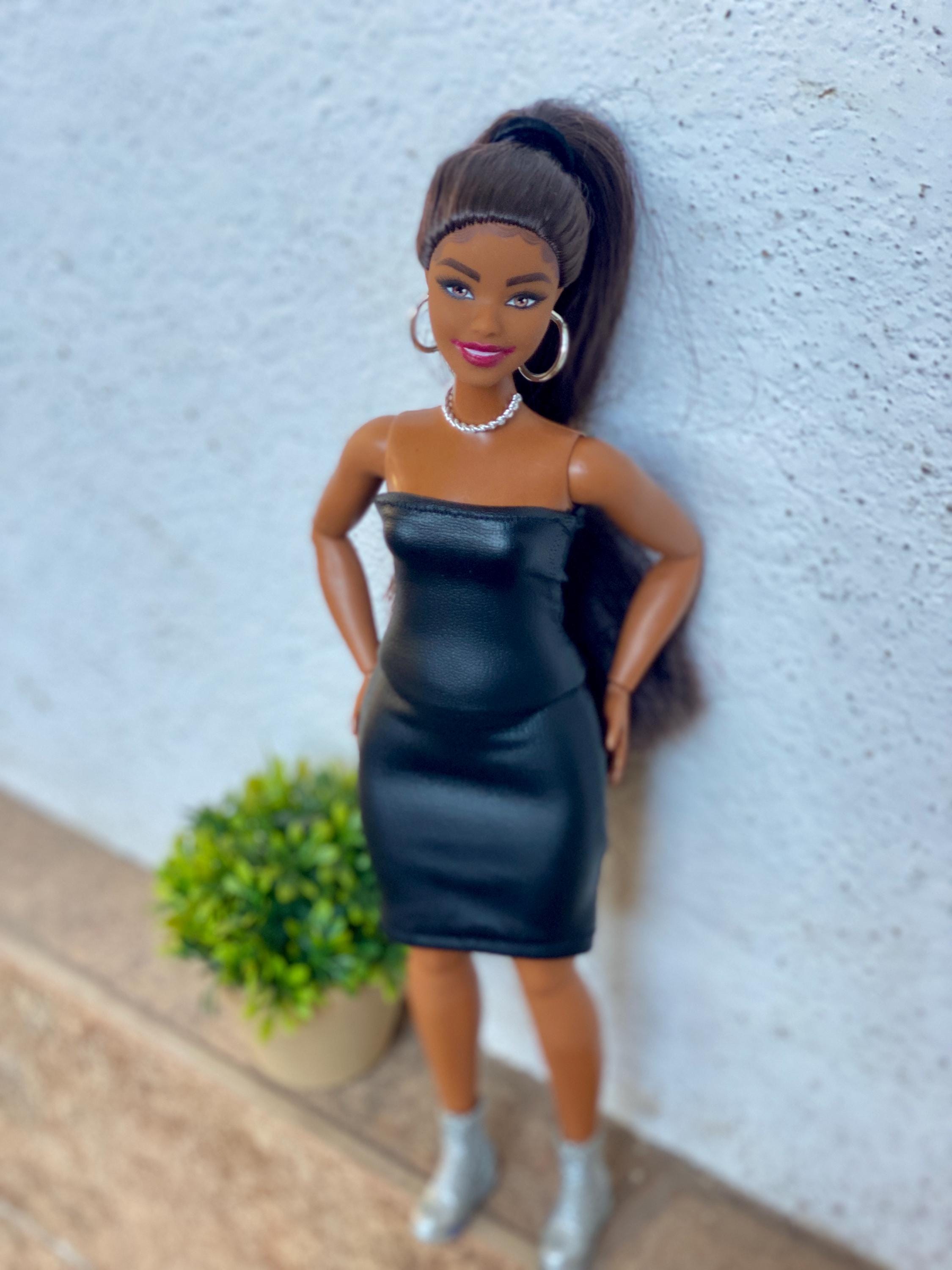 knee length dresses for ladies BARBIE DREAMS FAUX LEATHER MINI DRESS IN PINK – AKIRA main image 1