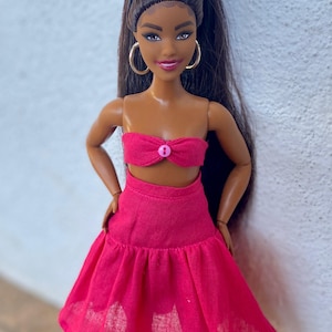 Summer Outfit for Fashion Dolls, Clothes for Curvy Dolls, Doll clothes for Fashion Dolls, Clothes for 11.5-inch Fashion Dolls, Spring Dress