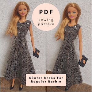 PDF Doll Clothes Pattern for REGULAR Fashion Doll