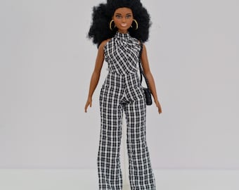 Gingham Outfit for 1/6 Scale Fashion Dolls