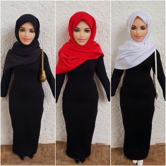 Hijab Outfit for Dolls muslim Doll hijab Fashion curvy Doll Clothes Doll Clothes fashion Doll muslim Fashion Etsy Canada