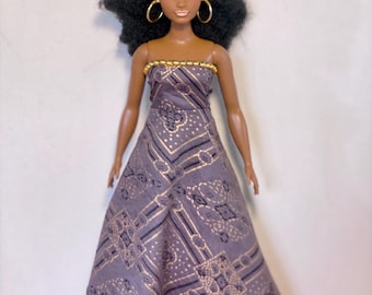 Abendkleid für Curvy Fashion Doll