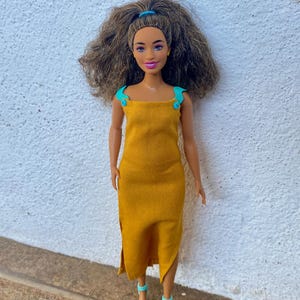 Summer Dress for Fashion Dolls, Clothes for Curvy Dolls, Doll clothes for Fashion Dolls, Clothes for 11.5-inch Fashion dolls, Spring Dresses