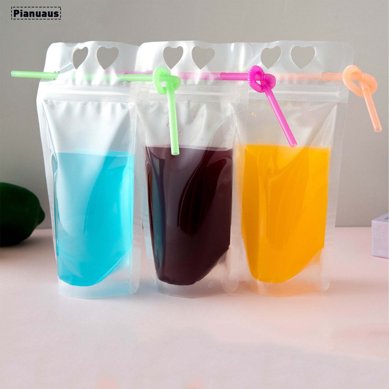 100Pcs Drinking PouchesDrink BagsDrink PouchesBirthday Etsy