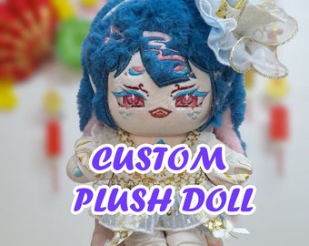 Muñeca de felpa personalizada, muñeca personalizada, comisión de felpa, muñeca de felpa de personaje, muñeca de felpa ídolo, muñeca de felpa anime, muñeca personalizada de foto / dibujo