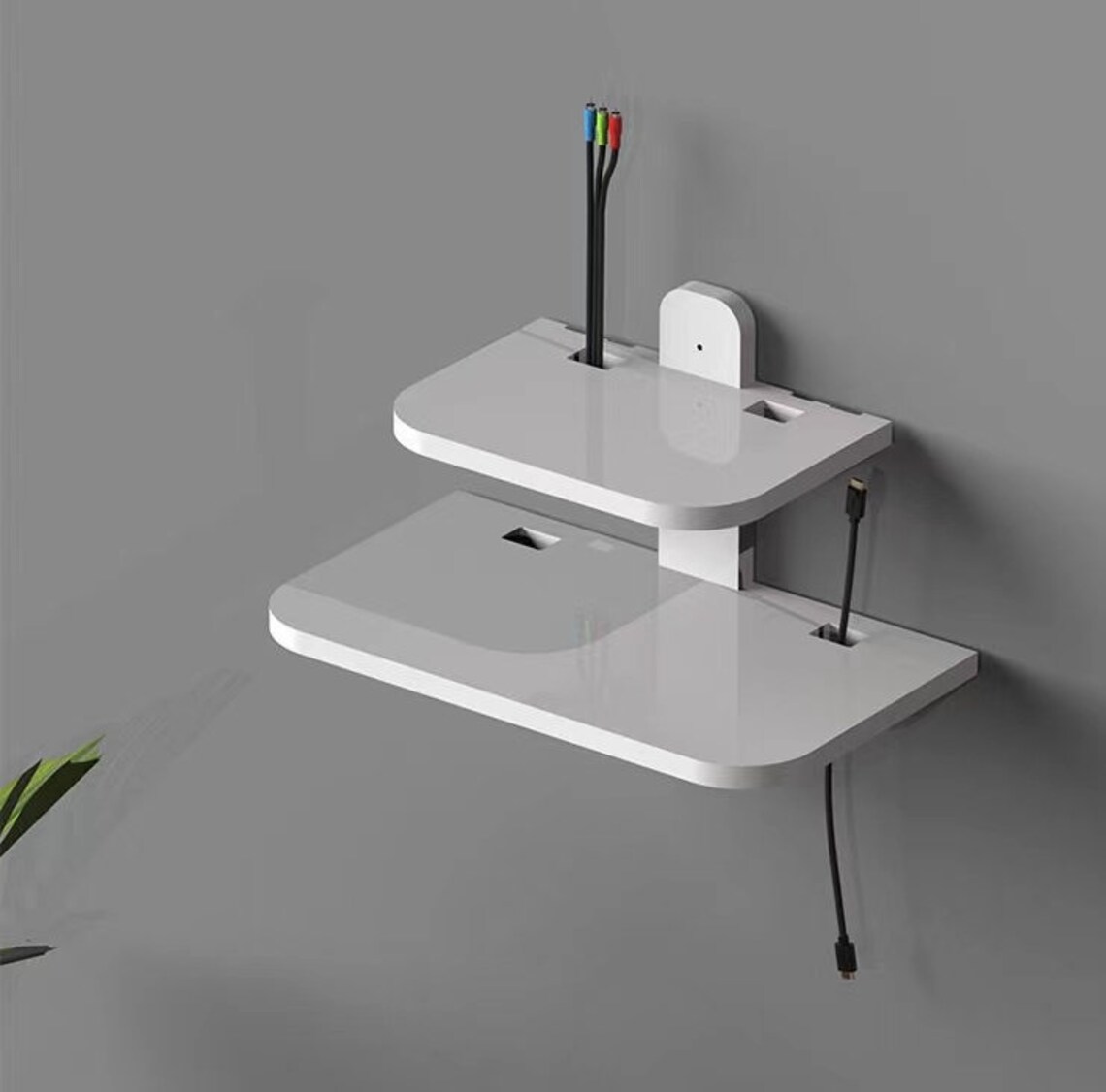 Projector Shelf Solid Wood Router Shelf Wall Mounted TV Box Etsy