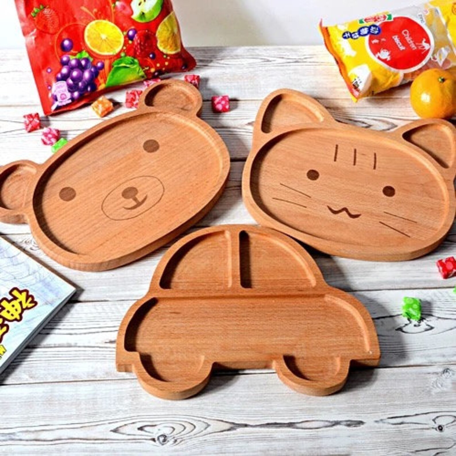 Kids Plate Wooden Plates Child's PlateHandmade Etsy