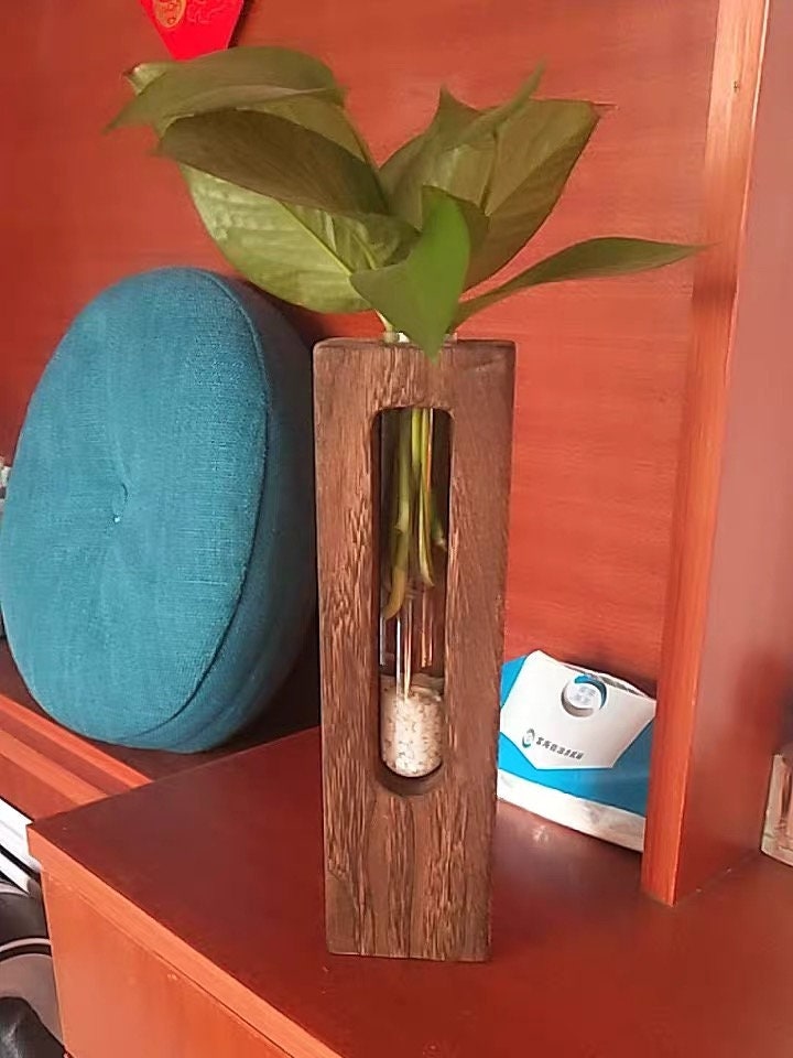 Wanddekoration Vermehrungsstation Holzvase Wandpflanzer | Etsy