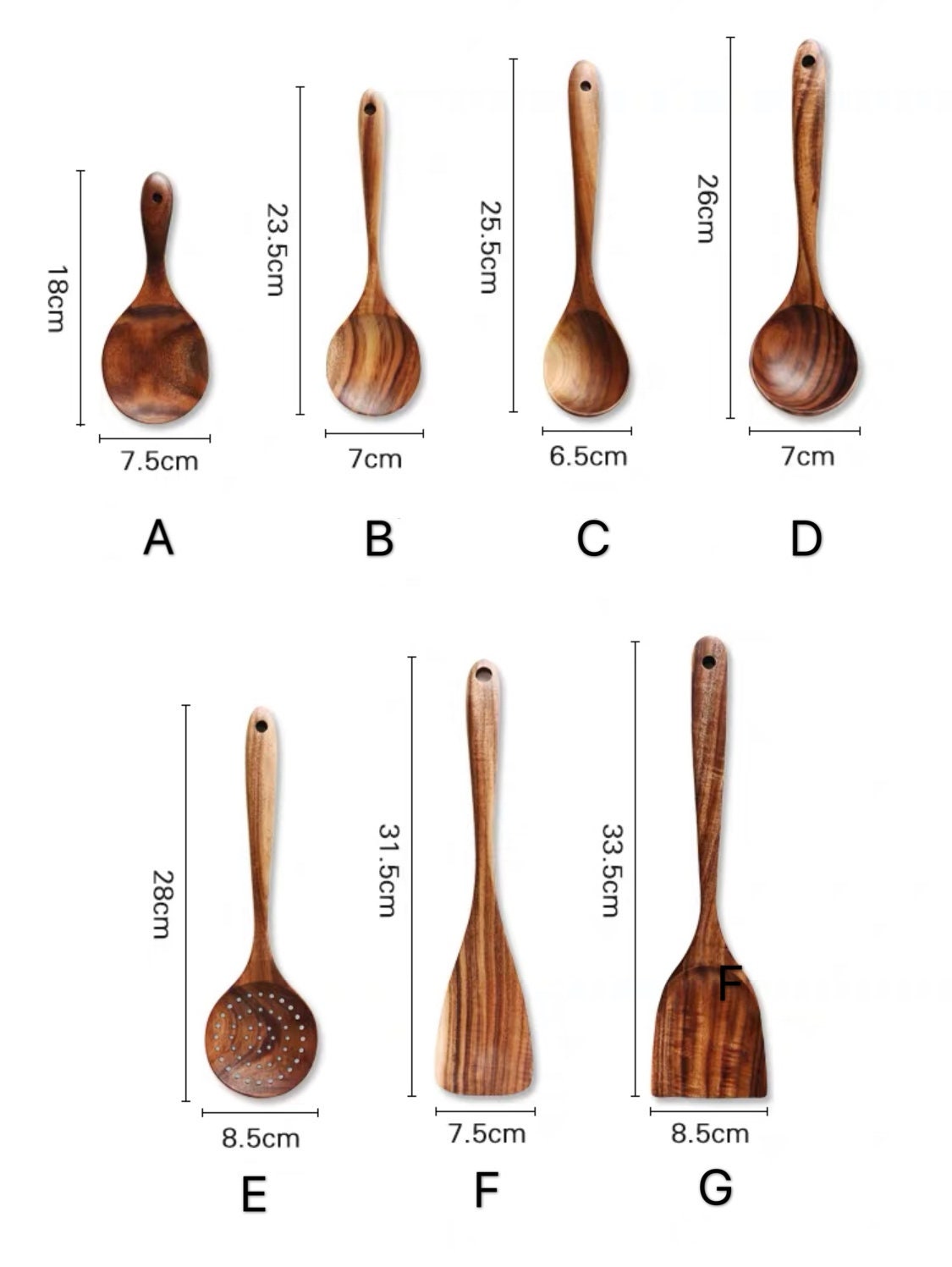 Discover Spoons and Spatulas Kitchen Wooden Utensils Set for Cooking