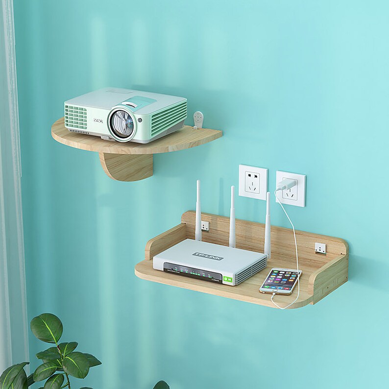 Solid Wood Wall Shelftv Shelftop Box Shelfshelfrouter Etsy