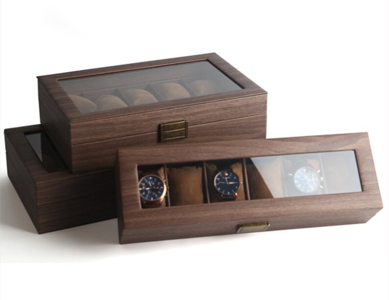 Personalized Watch Box Custom Watch Storage Case Wood Box Etsy