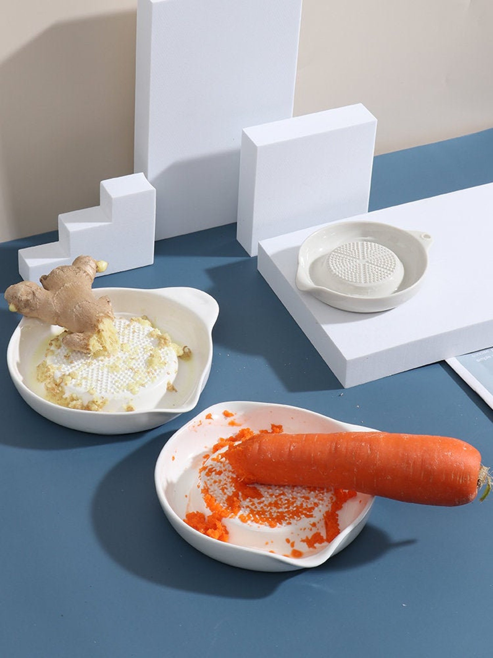 Ceramic Grater 3 Piece set Ceramic Grating Plate Silicone Etsy