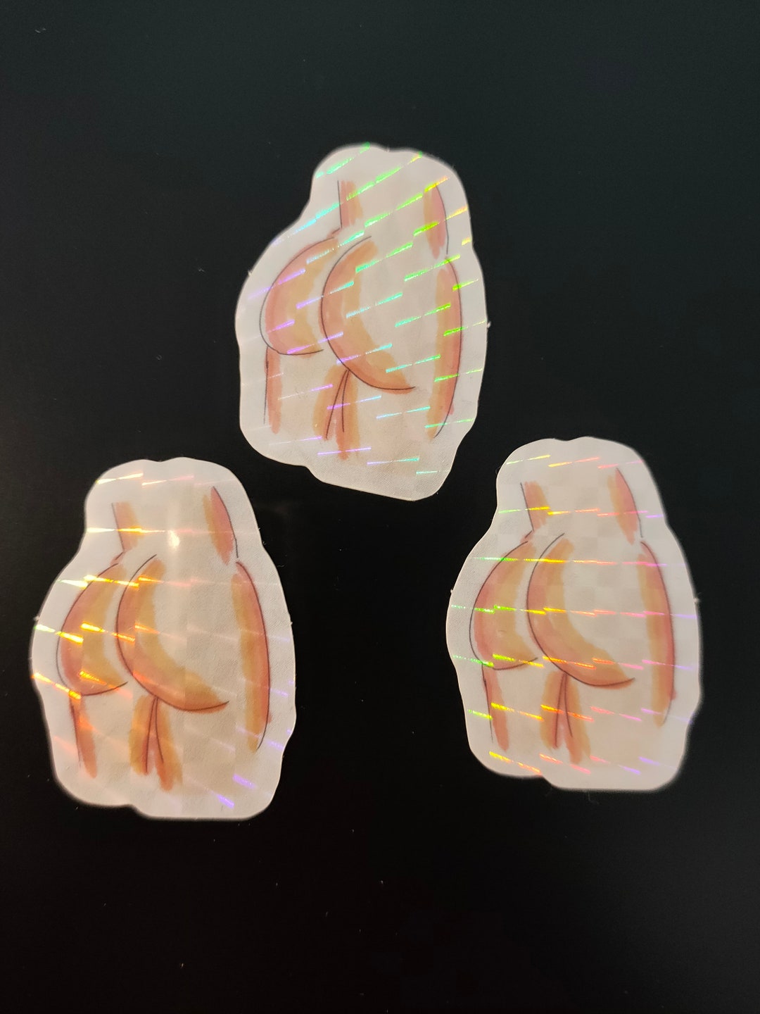Buttstickers - Prismatic Stickers - Butt Sticker - Illustration ...