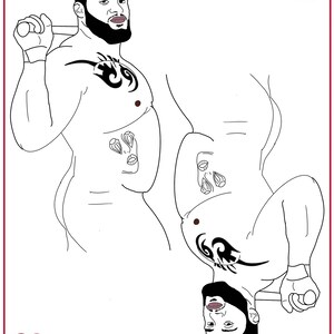 Poster - King of hearts - illustration - sex- Love - digital print - Mehdi Gha