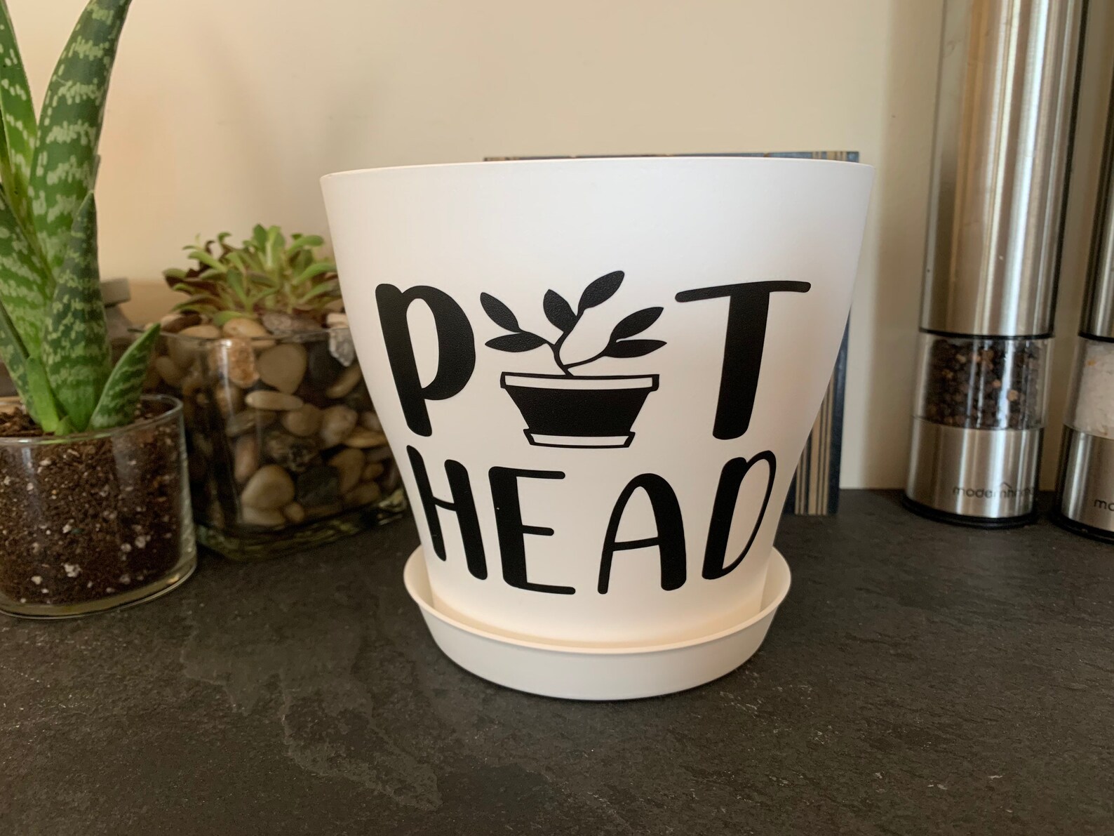 Pot Head Planter Etsy