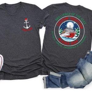 Christmas Cruising Crew Tshirt, Custom Family Christmas Shirt, Christmas Cruise Vacation T-Shirt, Family Cruise Shirt, Christmas Cruise Crew