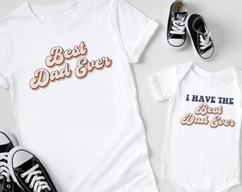 Cadeau assorti papa bébé, chemises assorties père fils, cadeau fête des pères pour papa et fils t-shirts assortis, chemises fête des pères, cadeau d'anniversaire papa