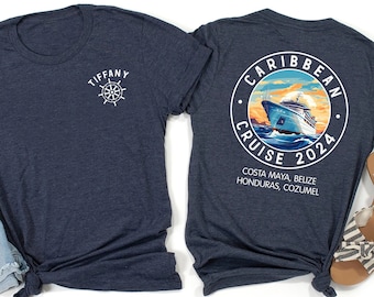 Cruise 2025 Custom Destination Shirt, Custom Cruise Shirt, Hawaii Trip Shirt, Alaska Shirt, Caribbean Trip, Custom Family Cruise Shirts