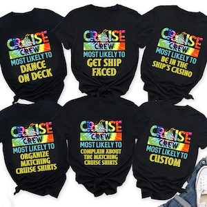 Most Likely To Matching Cruise Shirts, Matching Group Cruise Shirts, Family Vacation Shirt, Birthday Cruise, Cruise Vacation Shirt