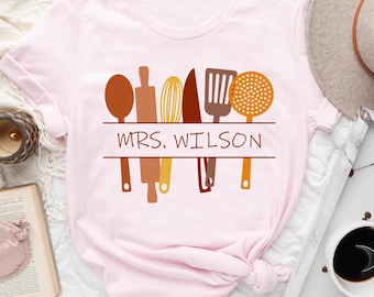 Personalized Lunch Lady Shirt, Custom Cafeteria Staff Tee, School Kitchen Crew Gift, Lunchroom Worker Appreciation, Funny Name Shirt