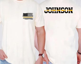 Camiseta de despachador del 911, camiseta de línea fina dorada, camiseta de operador de despachador, regalo de despachador de policía, camiseta de despachador, camiseta de despachador de emergencias