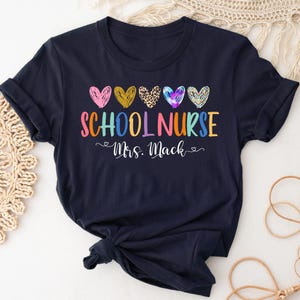 Personalized School Nurse Shirt, School Nurse T-Shirt, Back to School Shirt, School Nurse Tee, School Nurse Gift, Nurse Life