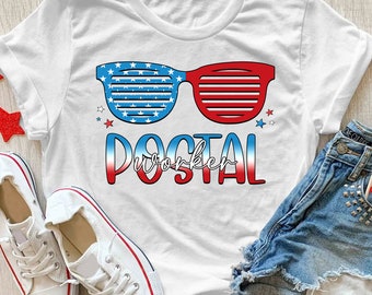 Postal Worker 4th of July Shirt, Mail Lady Shirt, Mail Carrier T Shirt, Mailman TShirt, Postal Worker Gift For Postal Carrier