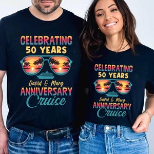Anniversary Cruise Shirts for Couples, Matching Cruise Vacation Tees, Anniversary Gift, Couple Cruise Tees, Husband and Wife Shirts