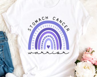 Magen Krebs Krieger Shirt, Immergrün Band Kämpfer Überlebender T-Shirt, Magen Krebs Bewusstseinsgeschenk, Magen Krebs Überlebender, Krebs Kämpfer