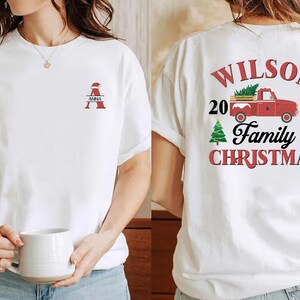 Personalized Family Name Christmas Shirts, Family Christmas Shirts, Matching Christmas Shirts For Family, Family Group Shirts